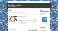 Desktop Screenshot of firstcorinthiansmpc.com